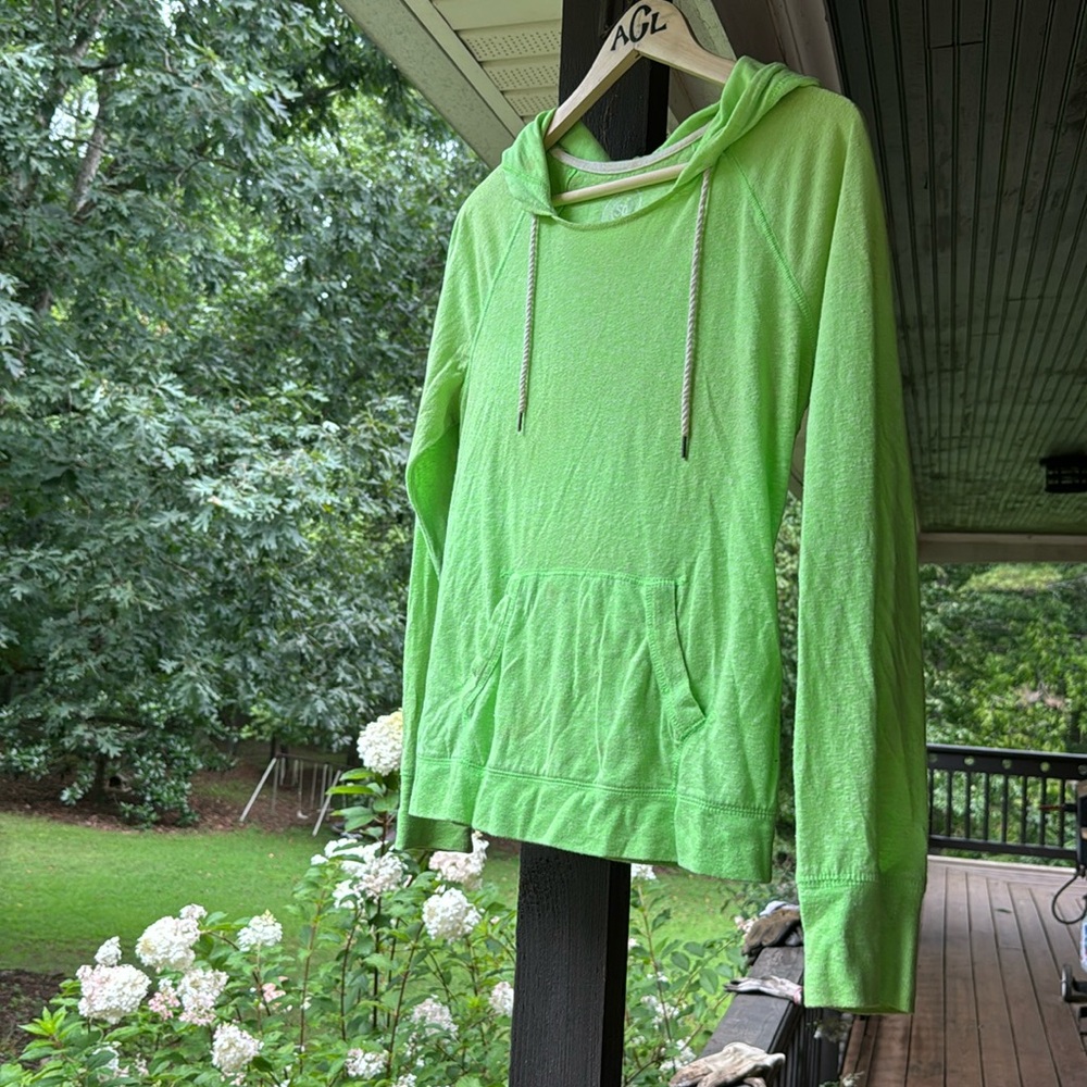 Bright green jacket